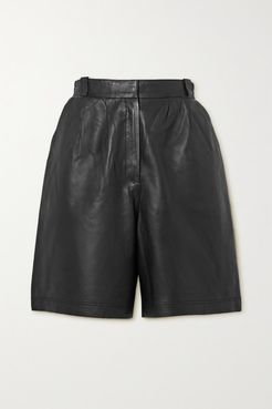 Envelope1976 - Net Sustain Leather Shorts - Black