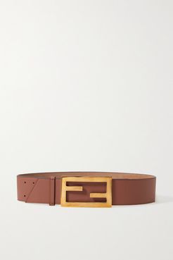 Leather Waist Belt - Brick