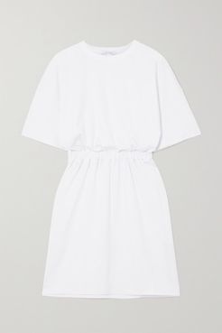 Net Sustain Open-back Organic Cotton-jersey Mini Dress - White