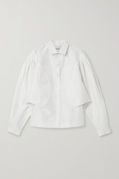 Silk-organza Shirt - White