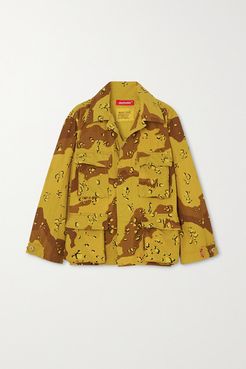 Surplus Camouflage-print Cotton-blend Canvas Jacket - Green