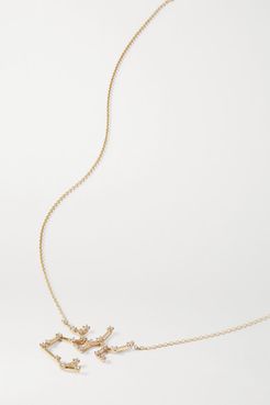 Celestial Sagittarius 10-karat Gold Diamond Necklace