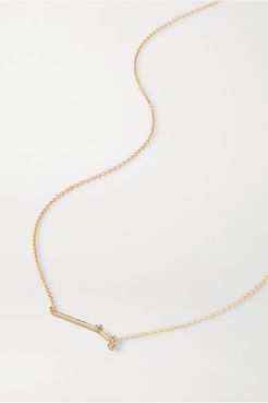 Celestial Aries 10-karat Gold Diamond Necklace