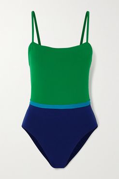 Costa Rica Ara Color-block Swimsuit - Green