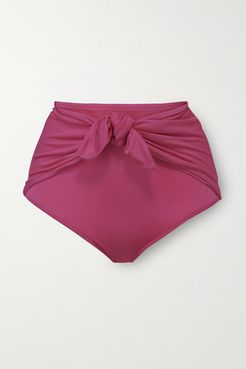 Ritta Tie-front Bikini Briefs - Fuchsia