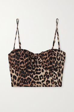 Leopard-print Underwired Bikini Top - Leopard print