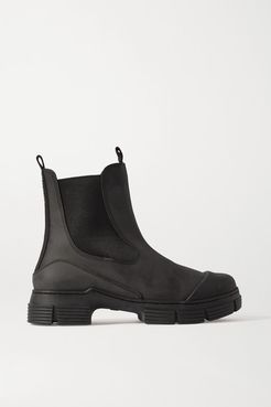 Rubber Chelsea Boots - Black