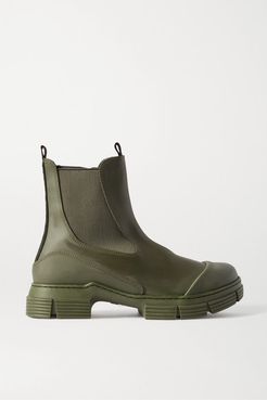 Rubber Chelsea Boots - Army green