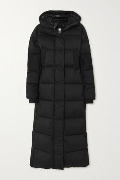 Alliston Hooded Quilted Ripstop Down Coat - Black