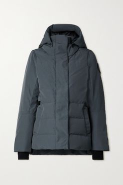 Lyndale Hooded Quilted Shell Down Parka - Anthracite