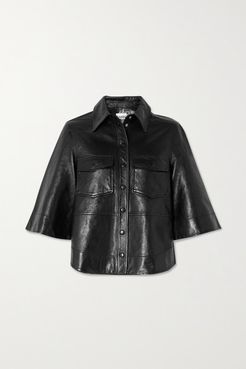 Leather Shirt - Black
