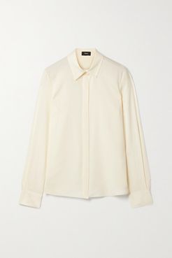 Silk-blend Shirt - Ivory