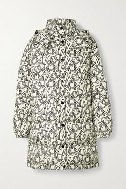 Gaou Hooded Printed Quilted Shell Down Coat - Ivory