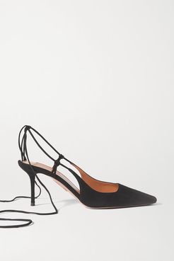 Ambra 75 Suede Pumps - Black