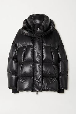 Arpuilles Quilted Glossed-shell Down Jacket - Black