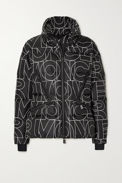 Dixence Printed Quilted Down Ski Jacket - Black