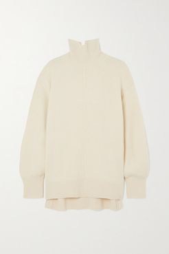 Wool Turtleneck Sweater - Ivory