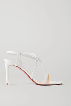 Selima 85 Leather Sandals - White
