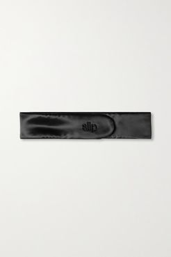 The Glam Band Mulberry Silk Headband - Black