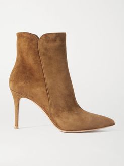 Levy 85 Suede Ankle Boots - Tan