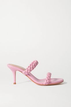 Marley 70 Braided Leather Sandals - Pink
