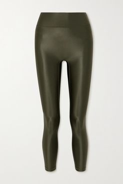 Center Stage Stretch Leggings - Green