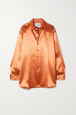 Satin Shirt - Peach