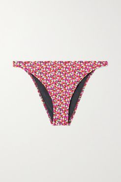 The Tati Floral-print Bikini Briefs - Red