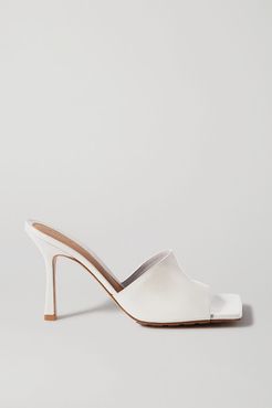 Leather Mules - White