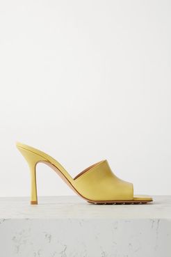 Leather Mules - Yellow