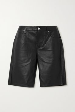 Jami Leather Shorts - Black