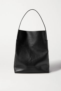 Medium Leather Tote - Black