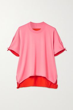 Two-tone Jersey T-shirt - Pink