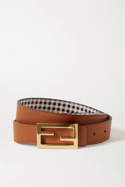 Reversible Leather Belt - Light brown