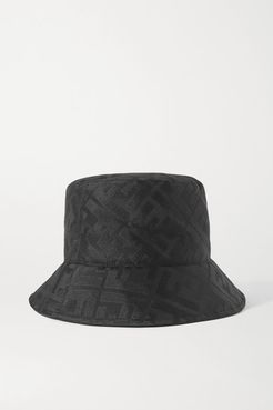 Silk-jacquard Bucket Hat - Black