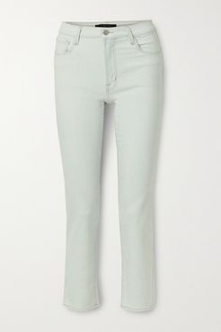 Adele High-rise Slim-leg Jeans - Light denim