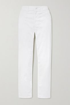 Ollie Cotton-blend Twill Pants - White