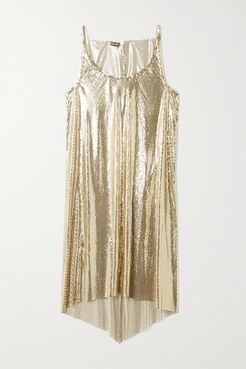 Draped Chainmail Dress - Gold