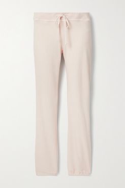 Genie Supima Cotton-terry Track Pants - Pastel pink