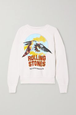 Rolling Stones Printed Cotton-jersey Sweatshirt - White