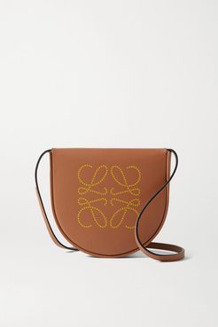 Heel Mini Leather Shoulder Bag - Tan