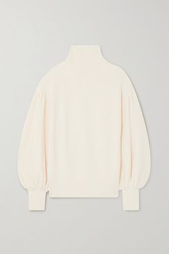 Ribbed Merino Wool Sweater - Cream