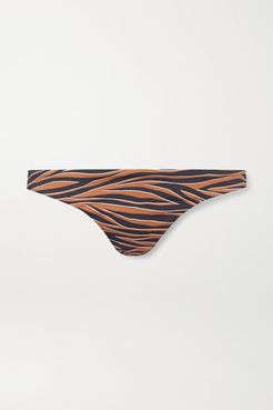 Tiger-print Bikini Briefs - Tan