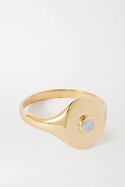 Mini Pinky 14-karat Gold Diamond Ring