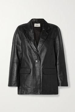 Net Sustain Brooke Leather Blazer - Black