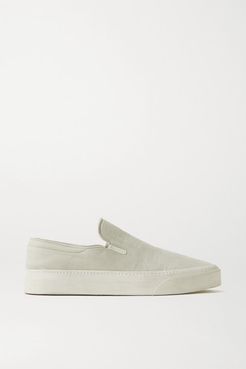 Marie H Canvas Slip-on Sneakers - Stone