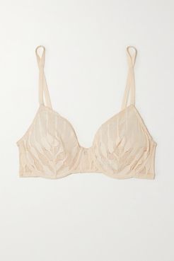 Officielle Leavers Lace Underwired Soft-cup Bra - Ivory