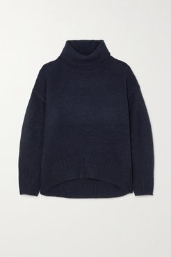 World's End Cashmere Turtleneck Sweater - Navy