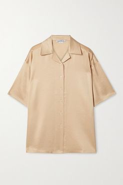 Satin Shirt - Sand