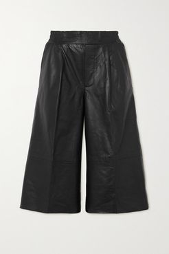 Leather Shorts - Black